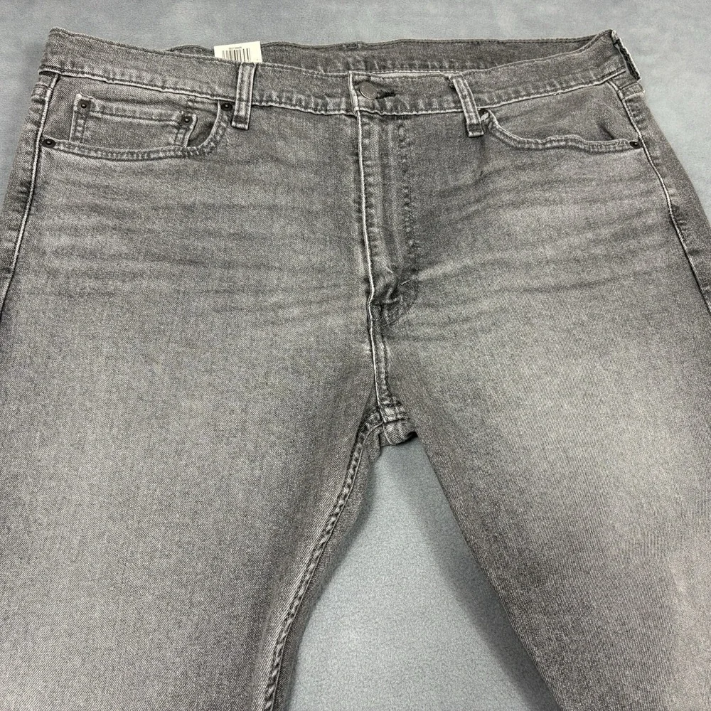 NEW Levi's 513 Slim Straight Jeans Men's Size 38x30 Gray Stretch Denim